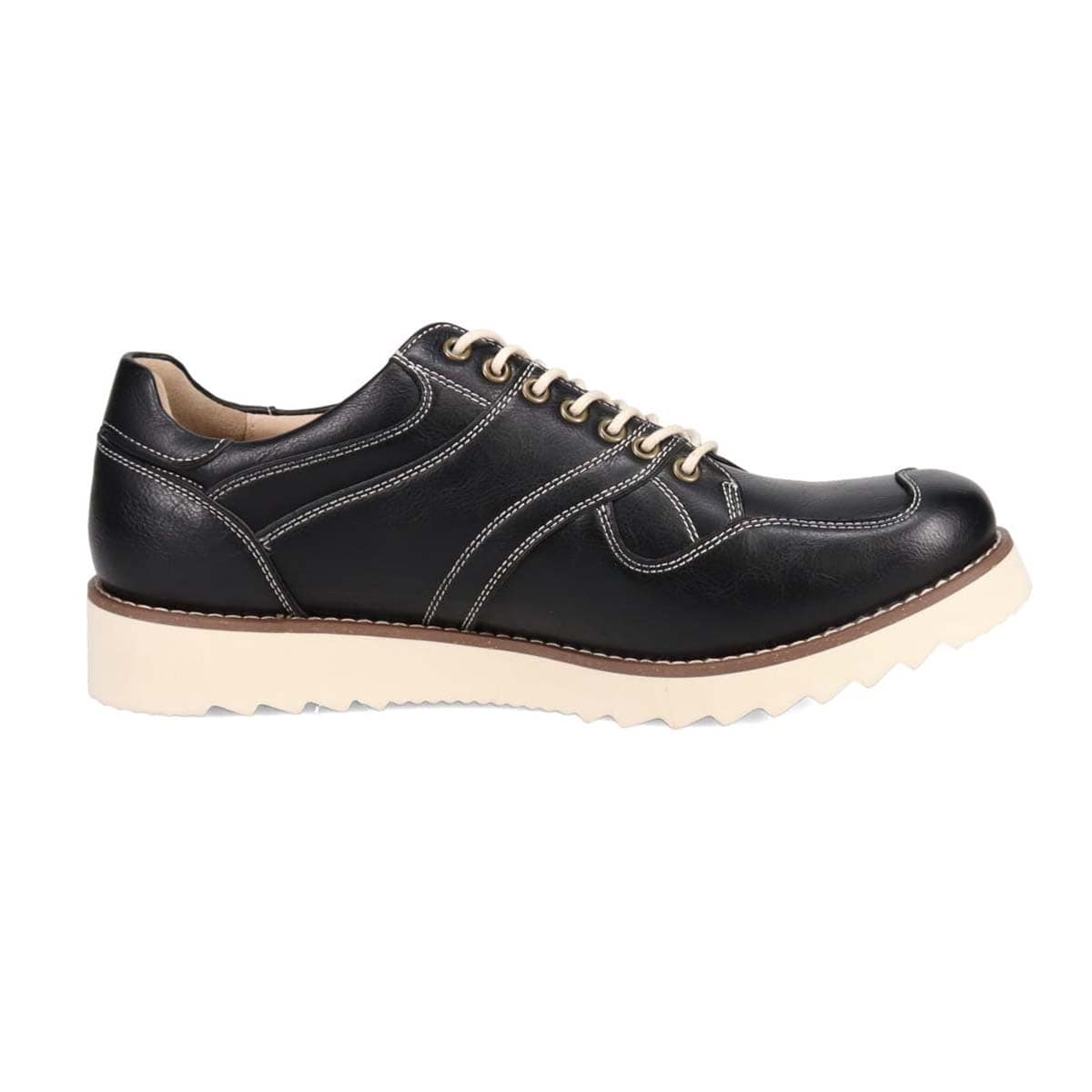 HIROKO KOSHINO HOMME  メンズ こがし系の素材を採用したカジュアルスニーカー　HR5903 BLACK 25.0