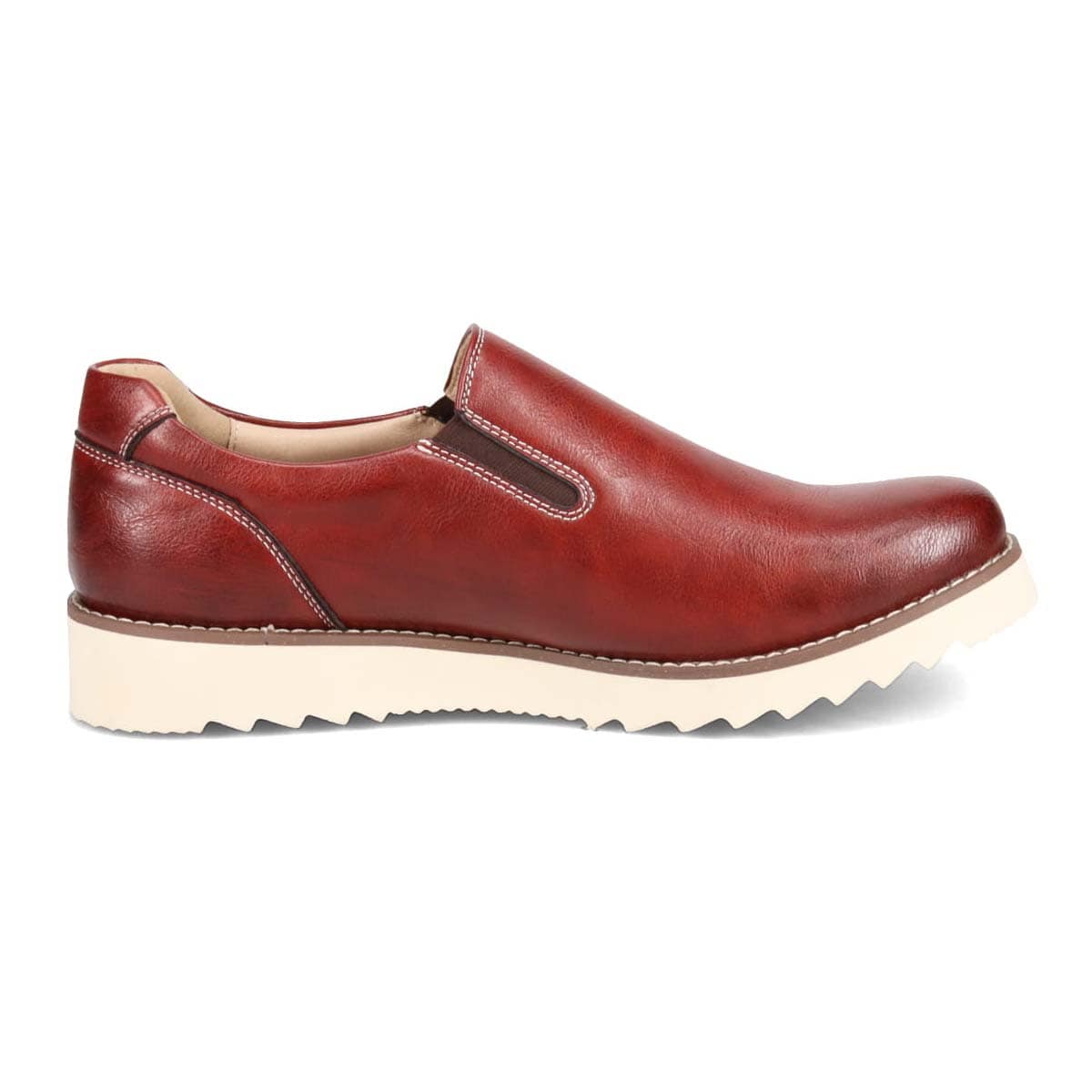 HIROKO KOSHINO HOMME  メンズ こがし系の素材を採用したカジュアルスリッポンスニーカー　HR5907 WINE 25.0