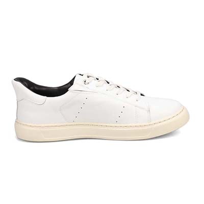 HIROKO KOSHINO HOMME ヒロココシノオム メンズ 本革 レザースニーカー クイックフィット HR8201 サイドマッケイ 軽量 カジュアル ビジネス　HR8201 WHITE 25.0
