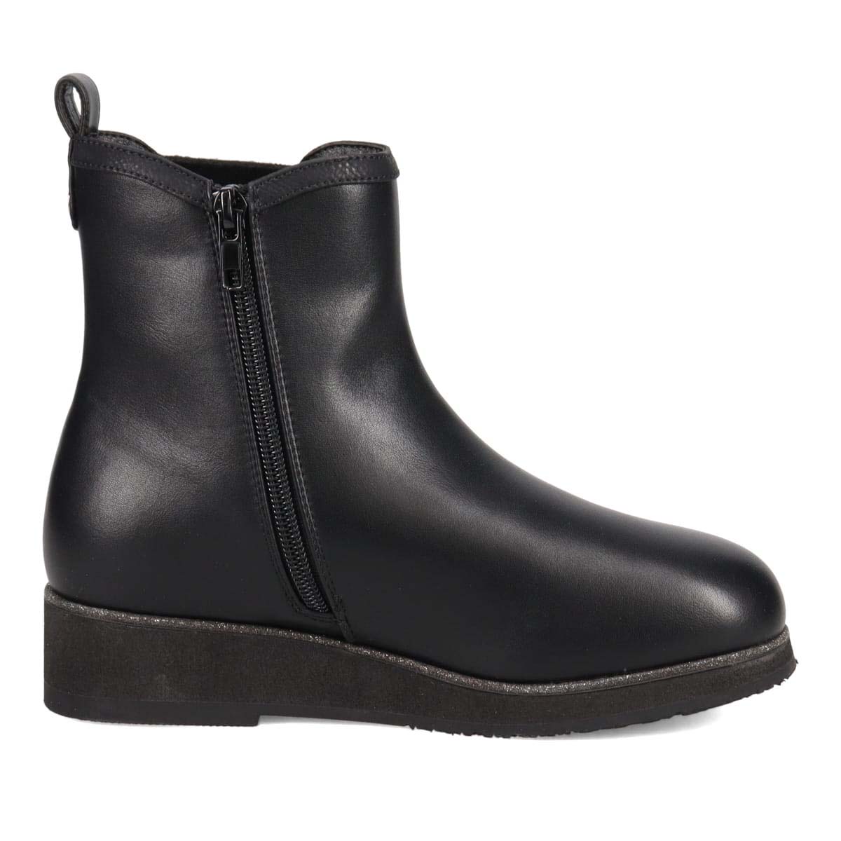 【撥水加工】HIROKO KOSHINO FEMME グラスファイバー配合ソール・サイドゴアブーツ　HRL4008 BROWN 23.0