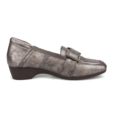 HIROKO KOSHINO FEMME　足元に華やぎと上品さを ヌバック×スムース素材 コンビローファー　HRL5004 ETHANE 23.0