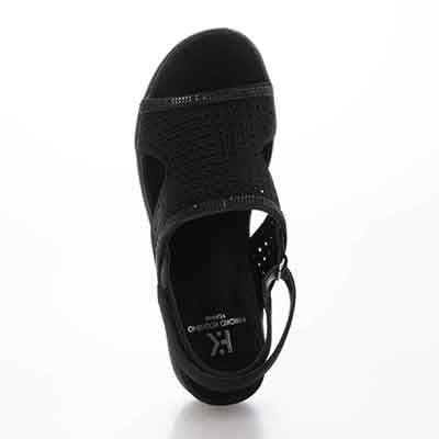 HIROKO KOSHINO FEMME ウェッジサンダル　HRL5010 BLACK M　(23.0～23.5)