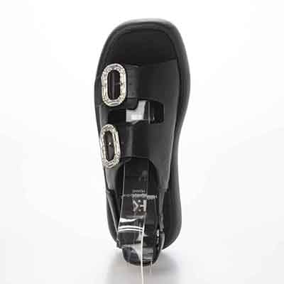 HIROKO KOSHINO FEMME バックル付きサンダル　HRL5011 BLACK M　(23.0～23.5)