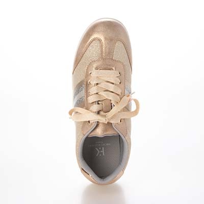 HIROKO KOSHINO FEMME キラキラ輝くメッシュに心躍る。バレエスニーカー　HRL7000 PINK 23.0