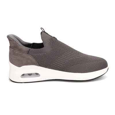HIROKO KOSHINO FEMMEシンプルニットのスリッポンスニーカー HRL9000 D-GRAY 23.0