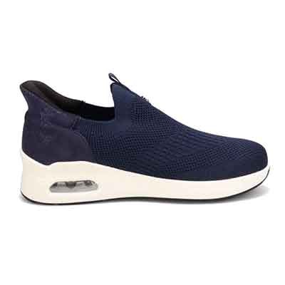 HIROKO KOSHINO FEMMEシンプルニットのスリッポンスニーカー HRL9000 NAVY 23.0