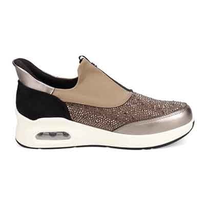 【撥水加工】HIROKO KOSHINO FEMME 大人のクイックフィットスニーカー HRL9001 OAK 23