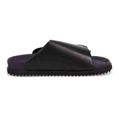 ランバンオンブルー LANVIN en Bleu 「リカバリー指圧インソール」搭載で指圧効果により血行を115％促進。レザーサンダル　LB3513XR BLACK M(25.0~25.5cm)