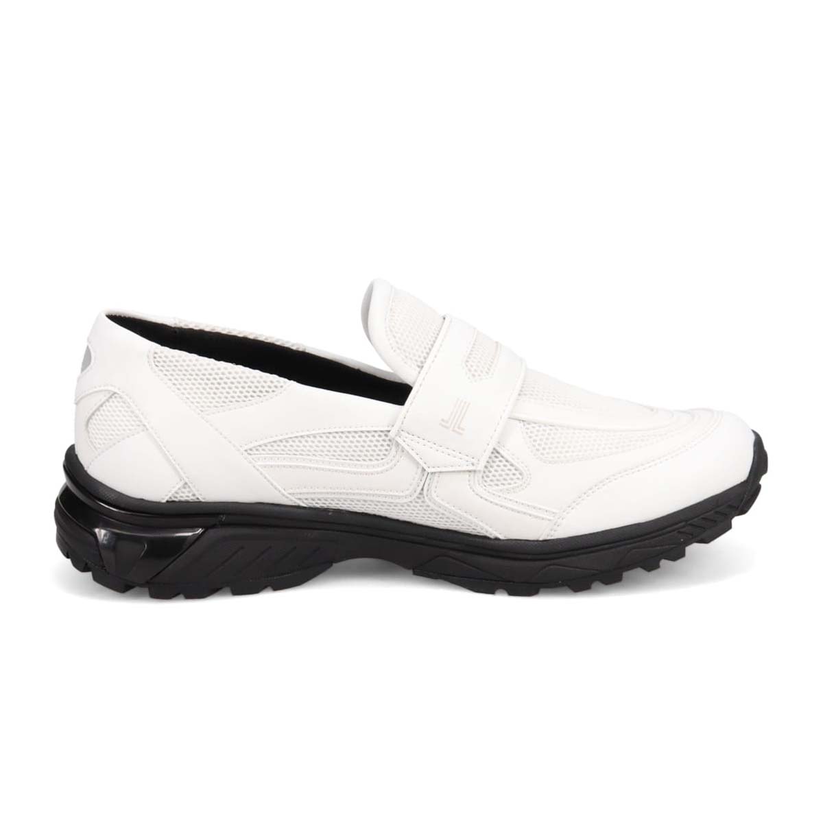 ランバンオンブルー LANVIN en Bleu 「リカバリーインソール」搭載で指圧効果により血行を115％促進。スリッポンカジュアルスニーカー　LB4001XR WHITE 25.0