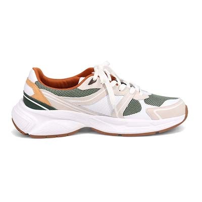 ランバンオンブルー LANVIN en Bleu 「リカバリーインソール」搭載で指圧効果により血行を115％促進。レースアップカジュアルスニーカー　LB5231XR WHITE 25.0