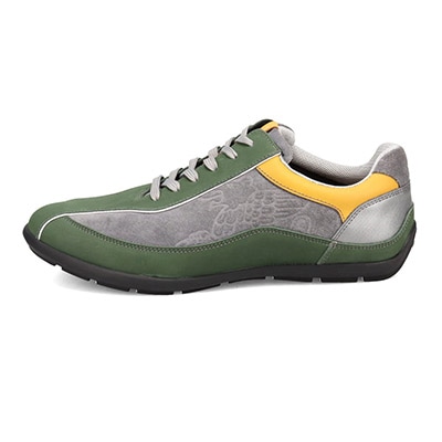 マドラス madras 特許 リカバリーメタインソール搭載  レザースニーカー　M500MT GREEN/GRAY 25.0