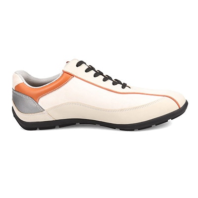 マドラス madras 特許 リカバリーメタインソール搭載  レザースニーカー　M500MT WHITE/ORANGE 25.0