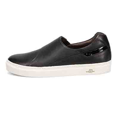 マドラス madras 特許 リカバリーメタインソール搭載シューズ  柔靭で軽快なスリッポンレザースニーカー　M506MT BLACK 25.0