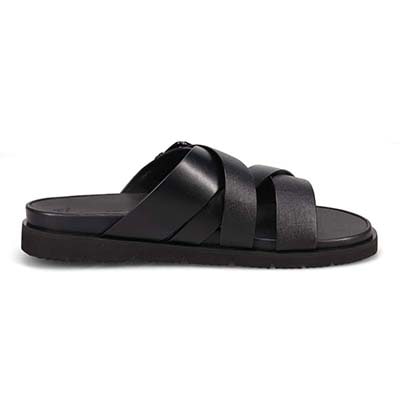 マドラス madras 特許 リカバリーメタインソール搭載シューズ  レザーサンダル  M531MT BLACK-EB M（25.0～25.5ｃｍ）