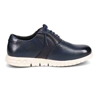 マドラス madras 特許 Recovery meta insole搭載シューズ メンズカジュアルレザースニーカー　M572MT NAVY 25