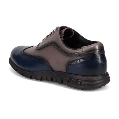 【ゴルフVer】マドラス madras 特許 リカバリーメタインソール搭載シューズ  4ｃｍ4時間防水 カジュアルレザーシューズ 　M8853MT NAVY/GRAY 25.0