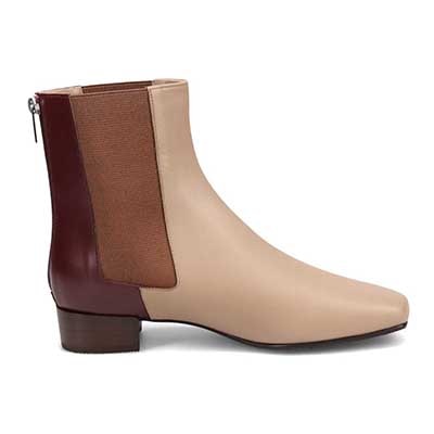 マドラス madras マドラス東京ファクトリー製 バイカラーショートブーツ  MAL0035 D-BEIGE 23.0