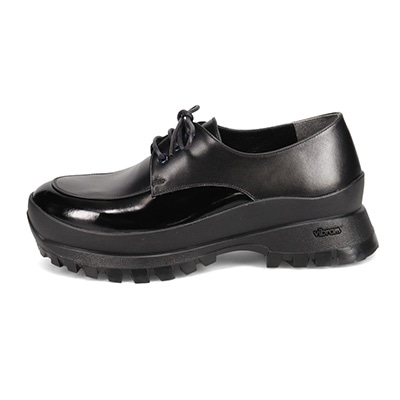 マドラス東京ファクトリー製 Vibramソール 厚底レースアップシューズ  MAL0038 BLACK M　(23.0～23.5)