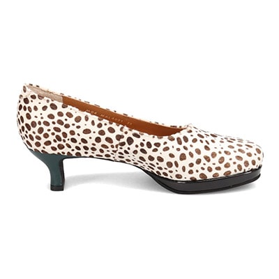 マドラス madras  つま先ゆったりオブリークトゥにストームソールを合わせた新鮮なデザイン  異素材コンビパンプス  MAL4071S BROWN-PR 23.0