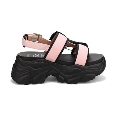 最旬トレンドで目立っちゃおう！マドラス madras TGC in あいち・なごや 2026 出演モデル着用シューズ　カジュアル厚底サンダル　MAL7584TGC BLACK/PINK 37（23.0cm～23.5cm）
