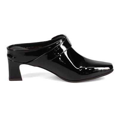 マドラス madras 特許 リカバリーメタインソール搭載　高級感のあるビジュー飾りをあしらった　ミュール　MAL9119MT BLACK-ENAMEL 23.0