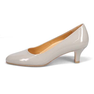 マドラス madras 特許 リカバリーメタインソール搭載 5cmヒール のプレーンパンプス　MAL9124MT L-GRAY-ENAMEL 23.0