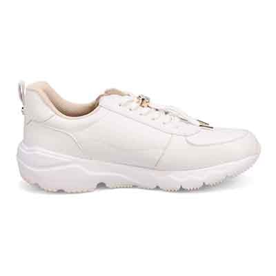 マドラス madras 特許 Recovery meta insole搭載  ゴールドがアクセントのエレガンでスタイリッシュなレザースニーカー　MAL9136AMT WHITE 6（23.0cm～23.5cm相当）
