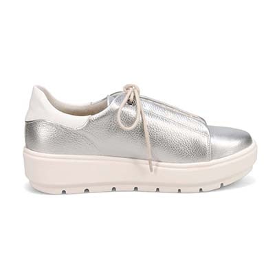 マドラス madras 特許 リカバリーメタインソール搭載  スッキリシンプル厚底スニーカー　MAL9144MT SILVER 23.0