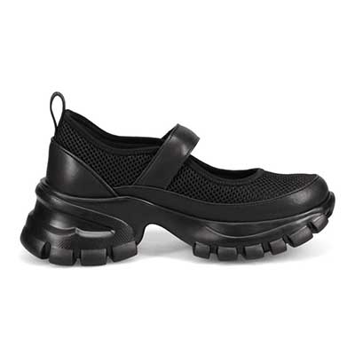 マドラス madras 特許 metaインソール搭載　進化系厚底メリージェーンスニーカー　MAL9157MT BLACK 36（23.0ｃｍ相当）