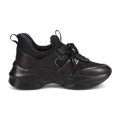 マドラス madras 特許 metaインソール搭載　スタイルアップ厚底スニーカー　MAL9159MT BLACK 23