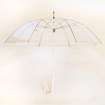 madras×WhiteROSE　コラボレーション特別仕様　別注 皇室御用達 風に強い傘　MALB8001   ≪ オリジナル撥水傘袋付き≫  ※風を逃がして、雨は入らない  特許取得 BEIGE FREE