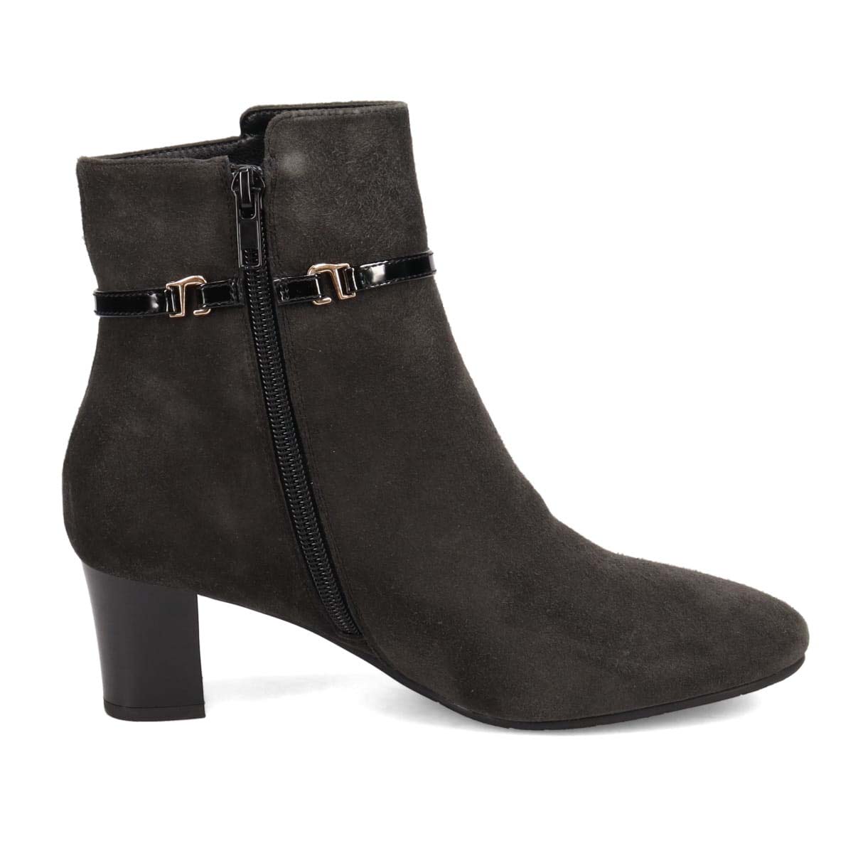 【撥水仕様】【防滑】ミッシー デ ミッシー missy des missy キレイ目シルエット 柔らか素材 ショートブーツ   MMD2304 D-GRAY-SILKY 23.0