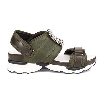 ミッシーデミッシー missy des missy スポーツサンダル  MMD2500 KHAKI M　(23.0～23.5)