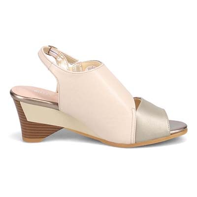 ミッシーデミッシー missy des missy カラーブロック ウエッジサンダル　MMD3641 BEIGE 23.0