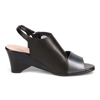 ミッシーデミッシー missy des missy カラーブロック ウエッジサンダル　MMD3641 BLACK 23.0