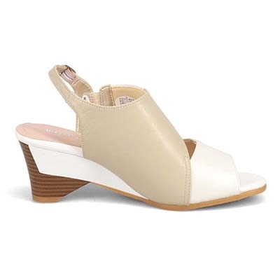 ミッシーデミッシー missy des missy カラーブロック ウエッジサンダル　MMD3641 OAK 23.0