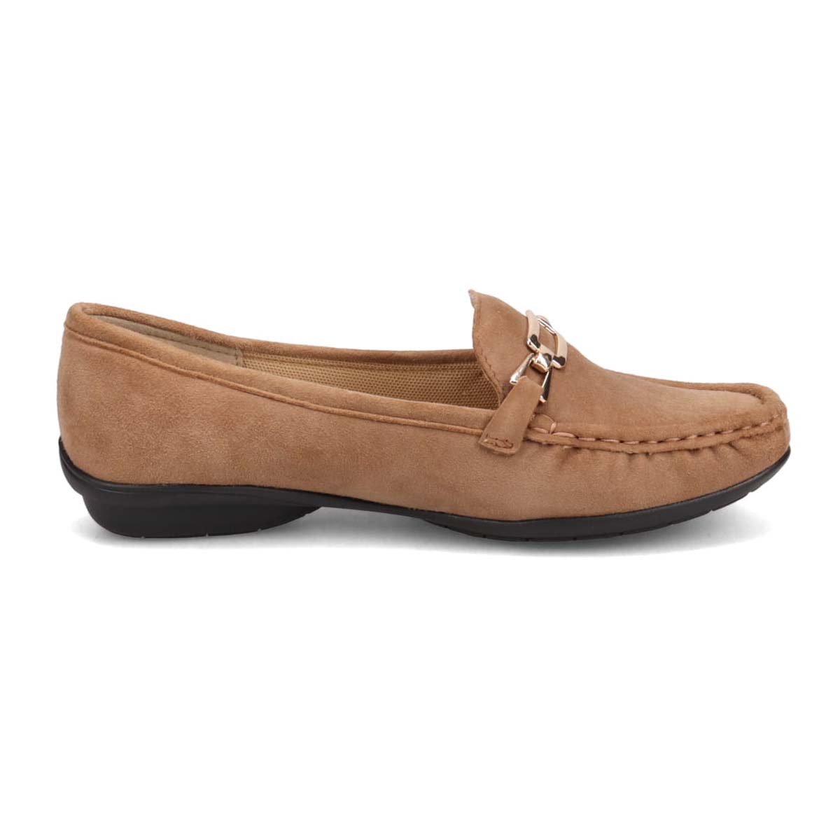 ミッシー デ ミッシー missy des missy 足入れの良いスクエアトゥ・モカデザイン  ローヒール カジュアルシューズ MMD7500 OAK-SILKY 23.0