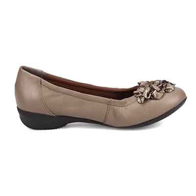 ミッシー デ ミッシー missy des missy 本格的なボロネ‐ゼ製法 足入れの良いラウンドトウ・バレエシューズ MMD7501 OAK 23.0