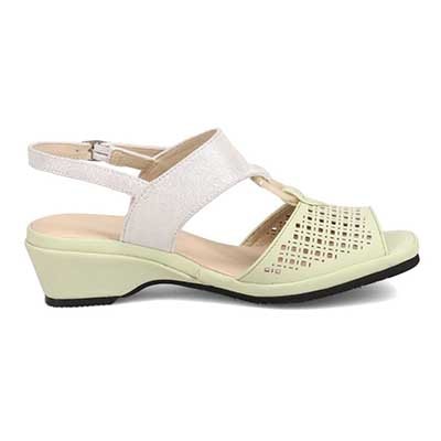 ミッシーデミッシー missy des missy ボロネーゼ製法のウェッジサンダル　MMD7525 L-GREEN M　(23.0～23.5)