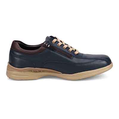 【GORE-TEX】マドラスウォーク madras Walk 「Recovery Shiatsu Insole」搭載で指圧効果により血行をよくする。　全天候快適 ゴアテックス　レースアップタウンカジュアルシューズ　MW7400R NAVY 25.0