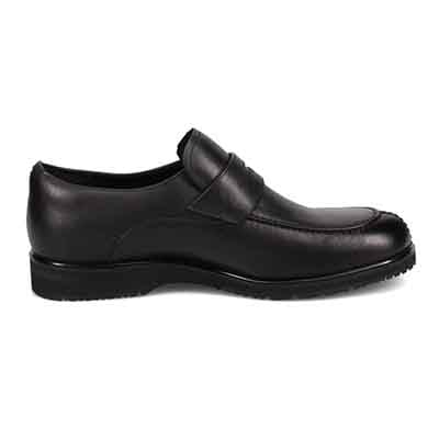 【GORE-TEX×防滑】madras Walk「Recovery Shiatsu Insole」搭載　指圧効果により血行をよくする。ゴアテックス搭載   防滑  幅広4E ラウンド スリッポンドレスカジュアルシューズ　MW7412HR BLACK 25.0