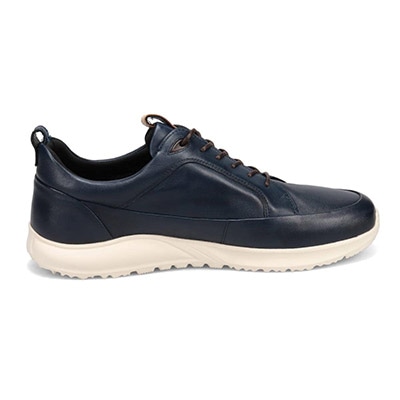 【GORE-TEX】マドラスウォーク madras Walk 「Recovery Shiatsu Insole」搭載で指圧効果により血行をよくする。　全天候快適な ゴアテックスレザースニーカー　MW7600R NAVY 25.0
