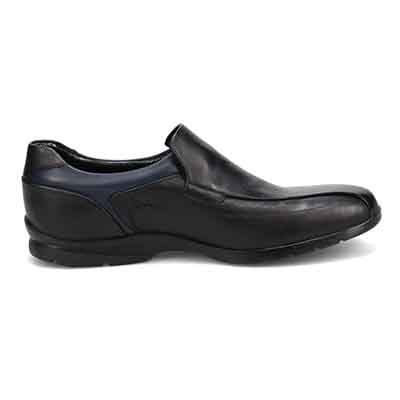 【GORE-TEX】マドラスウォーク madras Walk 「Recovery Shiatsu Insole」搭載で指圧効果により血行をよくする。　全天候快適なゴアテックススリッポン・カジュアルシューズ　MW7702R BLACK/NAVY 25.0