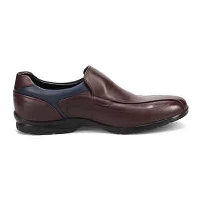 【GORE-TEX】マドラスウォーク madras Walk 「Recovery Shiatsu Insole」搭載で指圧効果により血行をよくする。　全天候快適なゴアテックススリッポン・カジュアルシューズ　MW7702R D-BROWN/NAVY 25.0