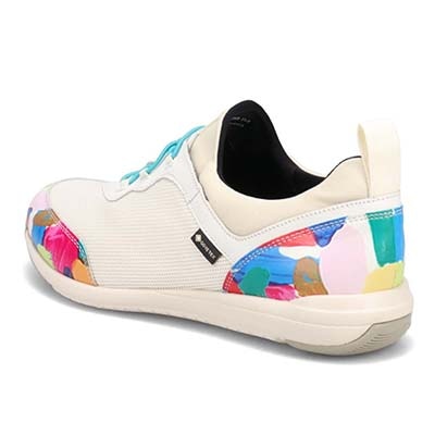 【GORE-TEX】 通勤快適 マドラスウォーク madras Walk  トラベルウォーキングにもお勧め！ 疲れない快適軽量マルチプリントスニーカー MWL1004B WHITE-PR 23.0