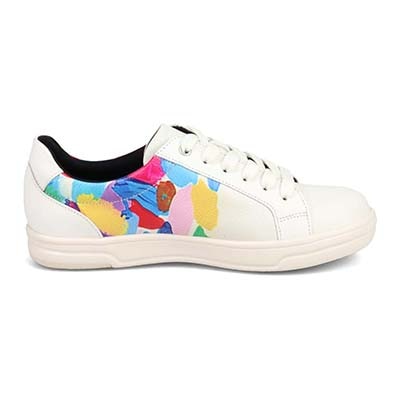 【GORE-TEX】マドラスウォーク madras Walk  マルチプリントレースアップ レザースニーカー  MWL1022B WHITE-PR 23.0