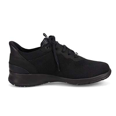 【GORE-TEX】マドラスウォーク madras Walk 「Recovery Shiatsu Insole」搭載で指圧効果により血行をよくする。カジュアルレースアップクイックフィットスニーカー  MWL1035R BLACK 23.0