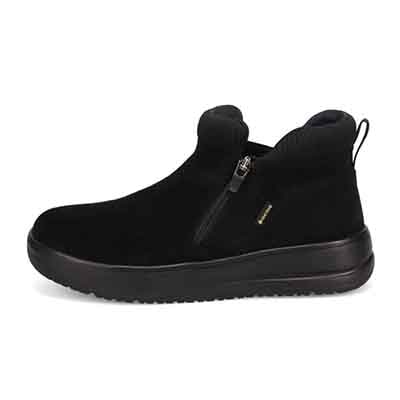【GORE-TEX】マドラスウォーク madras Walk 「Recovery Shiatsu Insole」搭載　指圧効果により血行をよくする。防滑　外ジッパーリブ付きカジュアルブーツ MWL1046R BLACK-SILKY 23.0