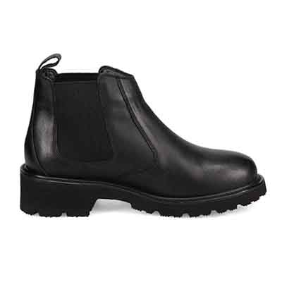 【GORE-TEX】マドラスウォーク madras Walk 「Recovery Shiatsu Insole」搭載　指圧効果により血行をよくする。防滑×防水　4.5cmヒールのタンクソールサイドゴアブーツ MWL1048R BLACK 23.0