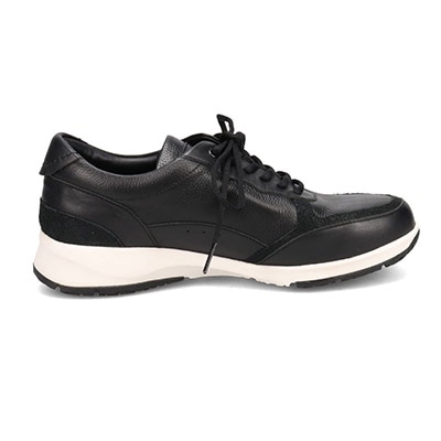 【GORE-TEX】マドラスウォーク madras Walk 「Recovery Shiatsu Insole」搭載で指圧効果により血行をよくする。旅行に最適 ウォーキングレザースニーカー　MWL1204R BLACK 23.0